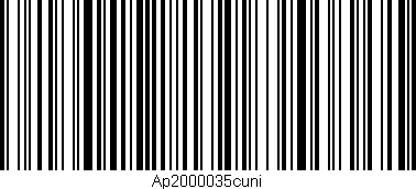 Código de barras (EAN, GTIN, SKU, ISBN): 'Ap2000035cuni'