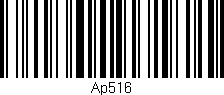 Código de barras (EAN, GTIN, SKU, ISBN): 'Ap516'