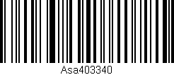 Código de barras (EAN, GTIN, SKU, ISBN): 'Asa403340'