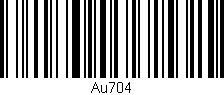 Código de barras (EAN, GTIN, SKU, ISBN): 'Au704'