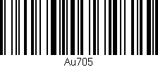 Código de barras (EAN, GTIN, SKU, ISBN): 'Au705'