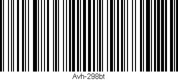 Código de barras (EAN, GTIN, SKU, ISBN): 'Avh-298bt'