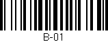 Código de barras (EAN, GTIN, SKU, ISBN): 'B-01'