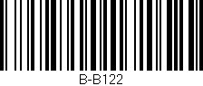 Código de barras (EAN, GTIN, SKU, ISBN): 'B-B122'