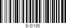 Código de barras (EAN, GTIN, SKU, ISBN): 'B-B195'