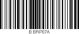 Código de barras (EAN, GTIN, SKU, ISBN): 'B.BRP07A'