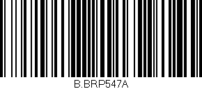 Código de barras (EAN, GTIN, SKU, ISBN): 'B.BRP547A'