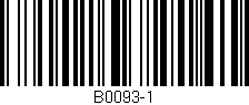 Código de barras (EAN, GTIN, SKU, ISBN): 'B0093-1'