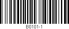 Código de barras (EAN, GTIN, SKU, ISBN): 'B0101-1'
