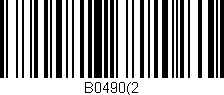 Código de barras (EAN, GTIN, SKU, ISBN): 'B0490(2'