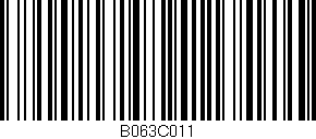 Código de barras (EAN, GTIN, SKU, ISBN): 'B063C011'