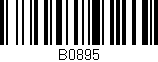 Código de barras (EAN, GTIN, SKU, ISBN): 'B0895'