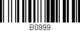 Código de barras (EAN, GTIN, SKU, ISBN): 'B0999'