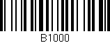 Código de barras (EAN, GTIN, SKU, ISBN): 'B1000'