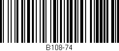 Código de barras (EAN, GTIN, SKU, ISBN): 'B108-74'
