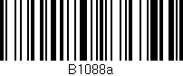 Código de barras (EAN, GTIN, SKU, ISBN): 'B1088a'
