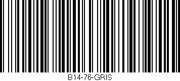 Código de barras (EAN, GTIN, SKU, ISBN): 'B14-76-GRIS'
