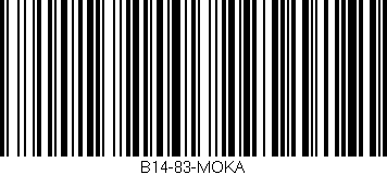 Código de barras (EAN, GTIN, SKU, ISBN): 'B14-83-MOKA'