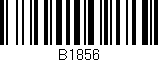 Código de barras (EAN, GTIN, SKU, ISBN): 'B1856'