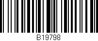 Código de barras (EAN, GTIN, SKU, ISBN): 'B19798'