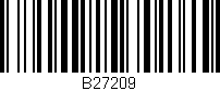 Código de barras (EAN, GTIN, SKU, ISBN): 'B27209'