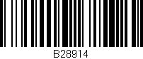Código de barras (EAN, GTIN, SKU, ISBN): 'B28914'