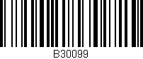 Código de barras (EAN, GTIN, SKU, ISBN): 'B30099'