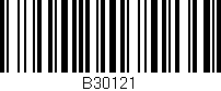 Código de barras (EAN, GTIN, SKU, ISBN): 'B30121'