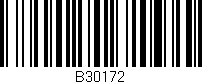 Código de barras (EAN, GTIN, SKU, ISBN): 'B30172'
