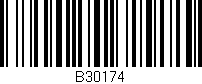 Código de barras (EAN, GTIN, SKU, ISBN): 'B30174'