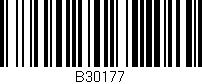 Código de barras (EAN, GTIN, SKU, ISBN): 'B30177'
