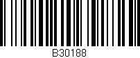 Código de barras (EAN, GTIN, SKU, ISBN): 'B30188'