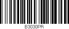 Código de barras (EAN, GTIN, SKU, ISBN): 'B3030PR'