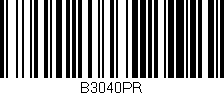 Código de barras (EAN, GTIN, SKU, ISBN): 'B3040PR'