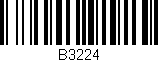Código de barras (EAN, GTIN, SKU, ISBN): 'B3224'