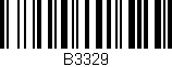 Código de barras (EAN, GTIN, SKU, ISBN): 'B3329'
