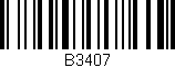 Código de barras (EAN, GTIN, SKU, ISBN): 'B3407'