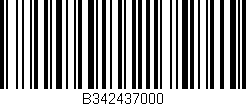Código de barras (EAN, GTIN, SKU, ISBN): 'B342437000'