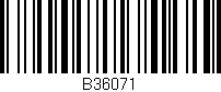 Código de barras (EAN, GTIN, SKU, ISBN): 'B36071'