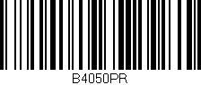 Código de barras (EAN, GTIN, SKU, ISBN): 'B4050PR'