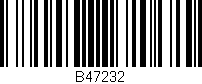 Código de barras (EAN, GTIN, SKU, ISBN): 'B47232'