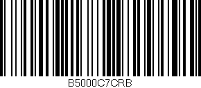 Código de barras (EAN, GTIN, SKU, ISBN): 'B5000C7CRB'
