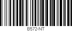 Código de barras (EAN, GTIN, SKU, ISBN): 'B572-NT'