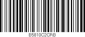 Código de barras (EAN, GTIN, SKU, ISBN): 'B5810C2CRB'