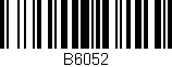 Código de barras (EAN, GTIN, SKU, ISBN): 'B6052'