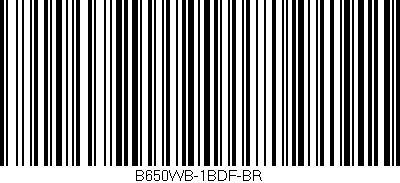 Código de barras (EAN, GTIN, SKU, ISBN): 'B650WB-1BDF-BR'