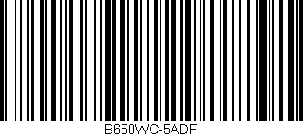 Código de barras (EAN, GTIN, SKU, ISBN): 'B650WC-5ADF'