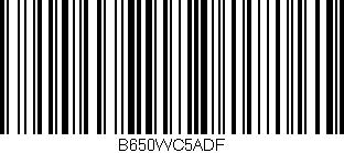 Código de barras (EAN, GTIN, SKU, ISBN): 'B650WC5ADF'