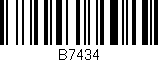 Código de barras (EAN, GTIN, SKU, ISBN): 'B7434'