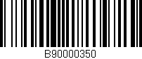 Código de barras (EAN, GTIN, SKU, ISBN): 'B90000350'